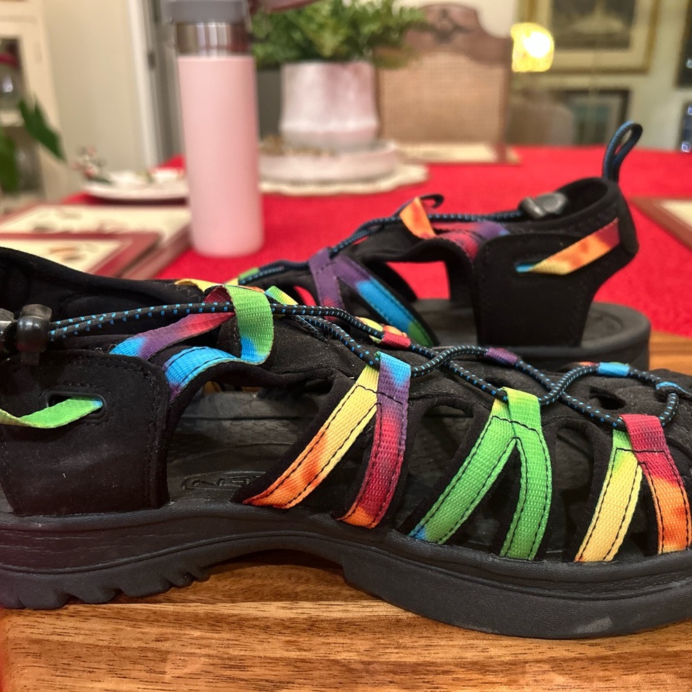 Keen Rainbow Sandals. Great for hiking.